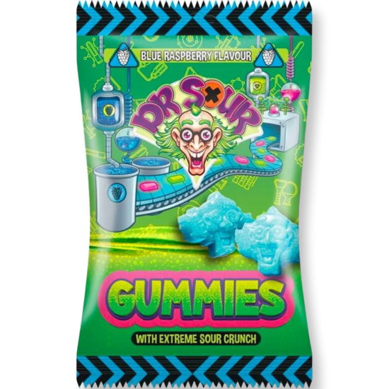 Dr Sour Gummies Blue Raspberry Flavour (200g)
