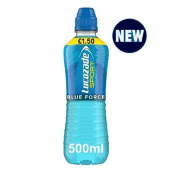 Lucozade Sport Blue Force Energy Drink 500ml-Single/Full case